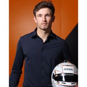 NWT Collars and Co Apex Performance Dress Shirt Navy 3XL